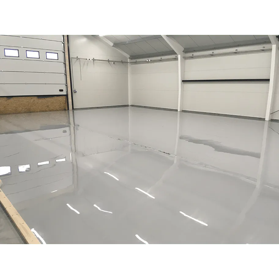 Epoxygulv under udførelse i lagerhal billede