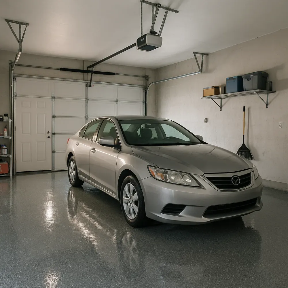  Epoxy Gulv til Garagen - Perfekt til Bil, Hobby og Opbevaring